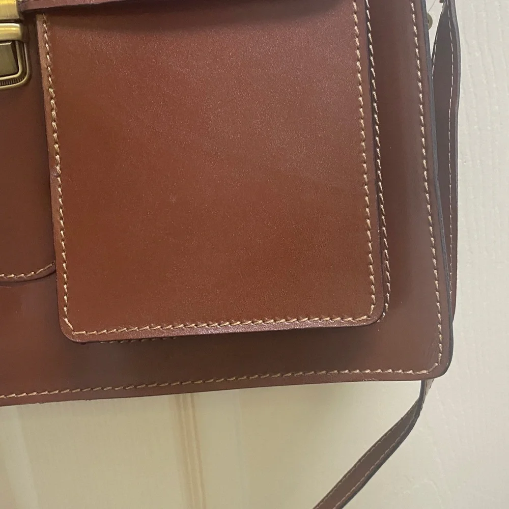 Roberta Rossi Brown Leather Satchel